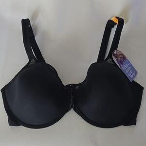 Bali Full Coverage Smoothing  Black Bra 40DD NWT